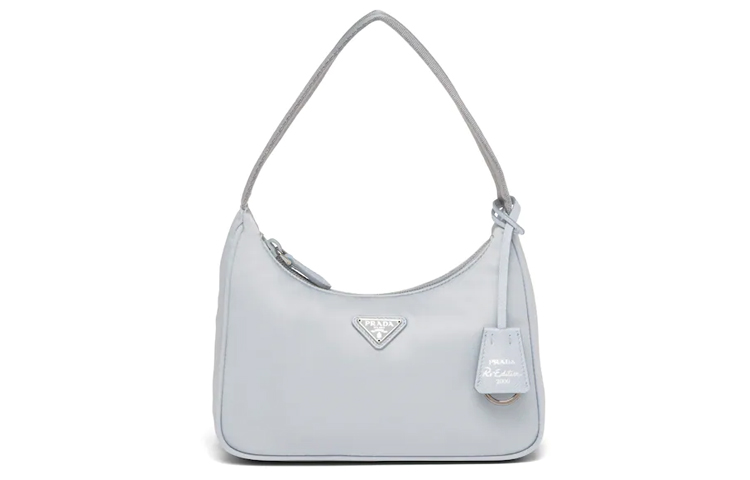 

Мини-сумка Re Edition 2000 Re из нейлона, василькового цвета PRADA