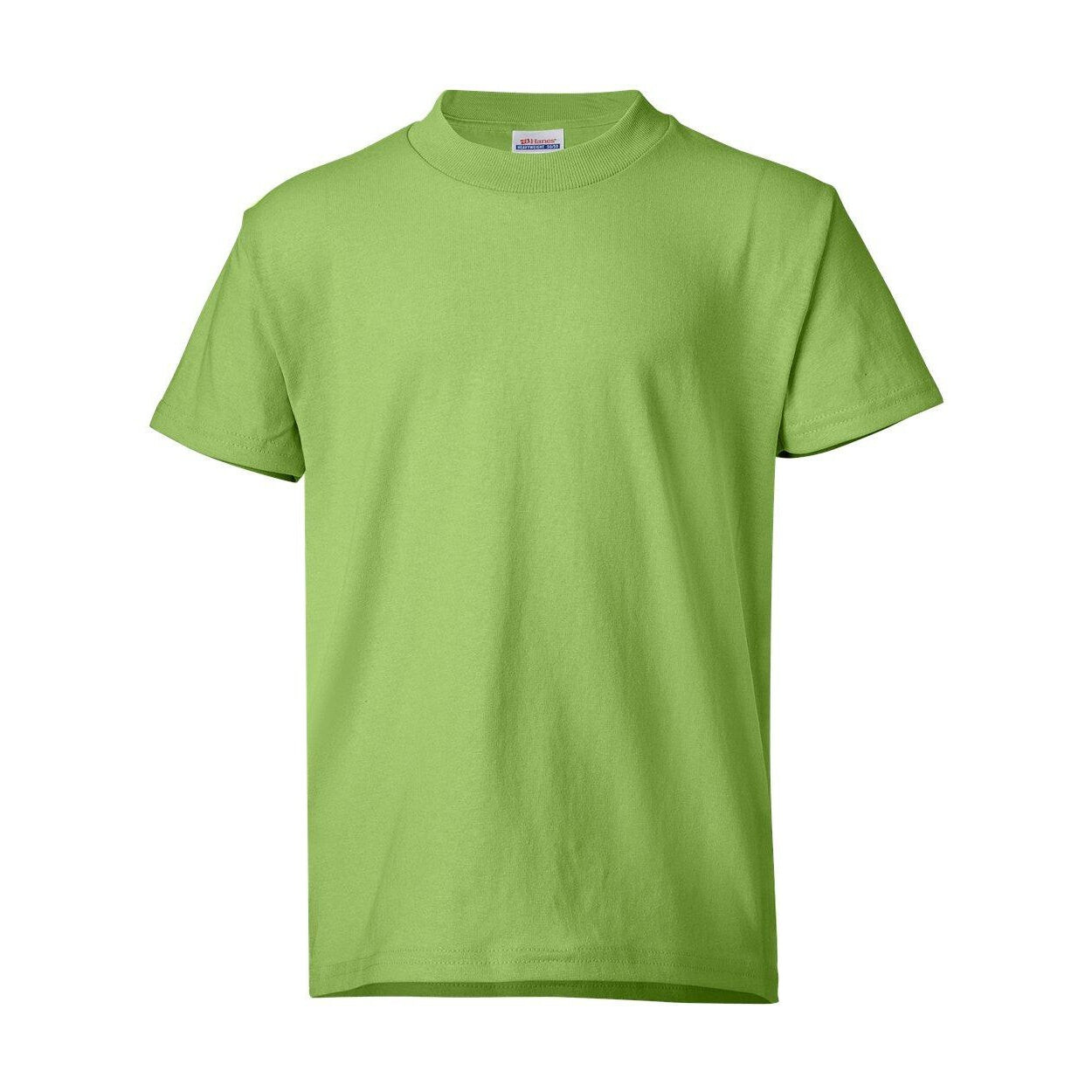 

Молодёжная футболка Hanes Ecosmart, цвет Lime