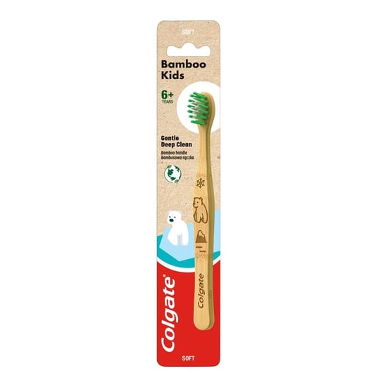 

Мягкая бамбуковая зубная щетка для детей, 1 шт. Colgate Bamboo Kids