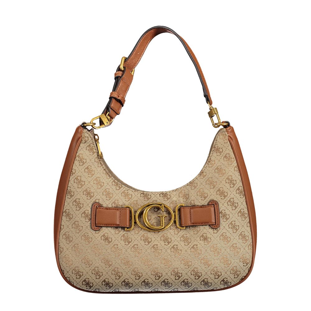 

Коричневая полиэтиленовая сумка Guess Shoes, коричневый