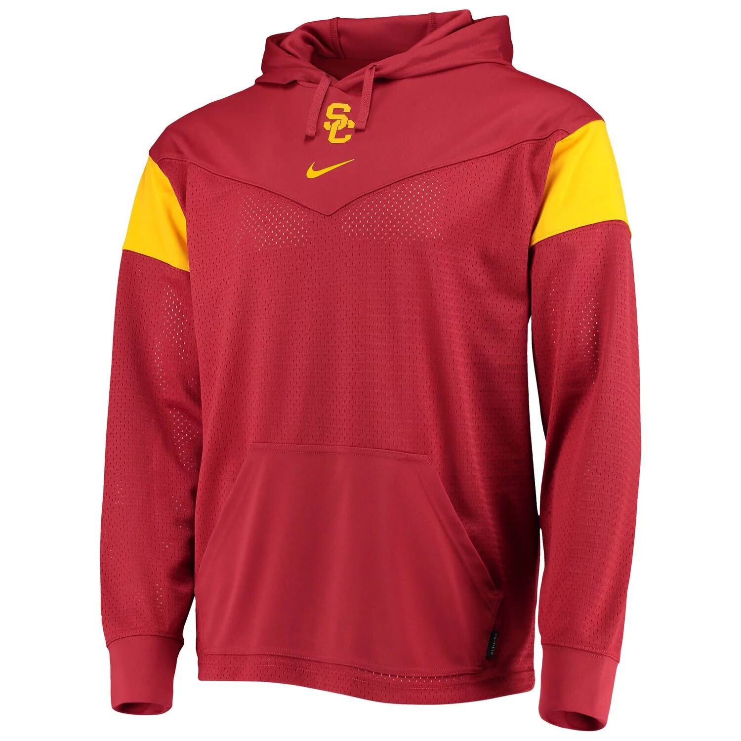 

Мужской пуловер с капюшоном из джерси Nike Cardinal USC Trojans Sideline