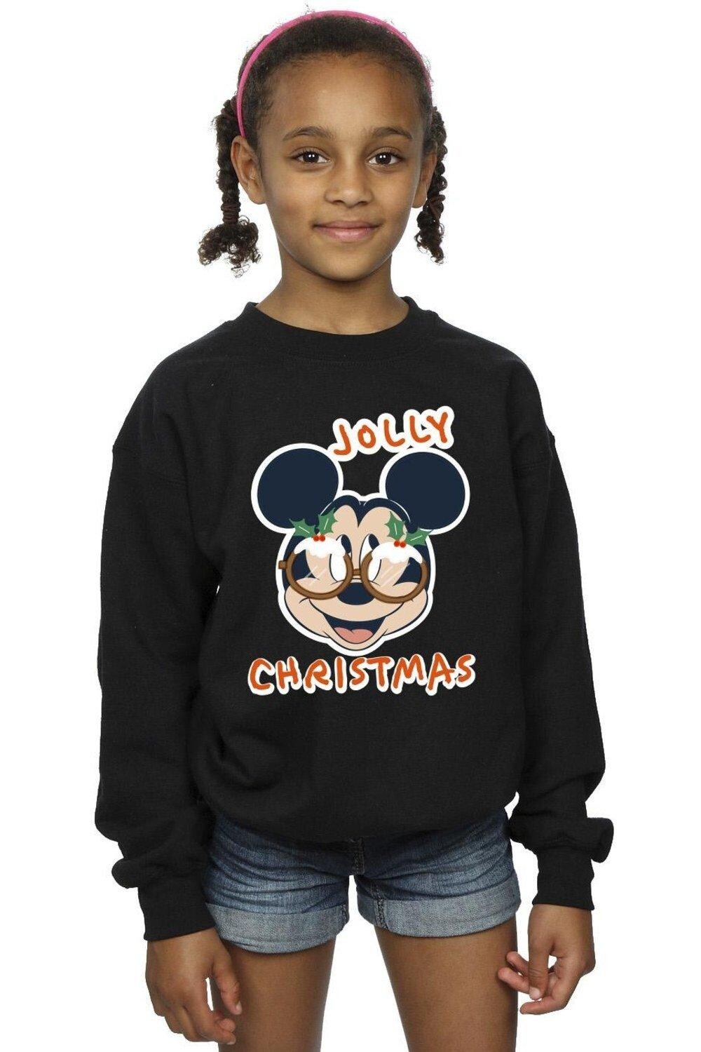 

Толстовка в очках с Микки Маусом Jolly Christmas Disney, черный