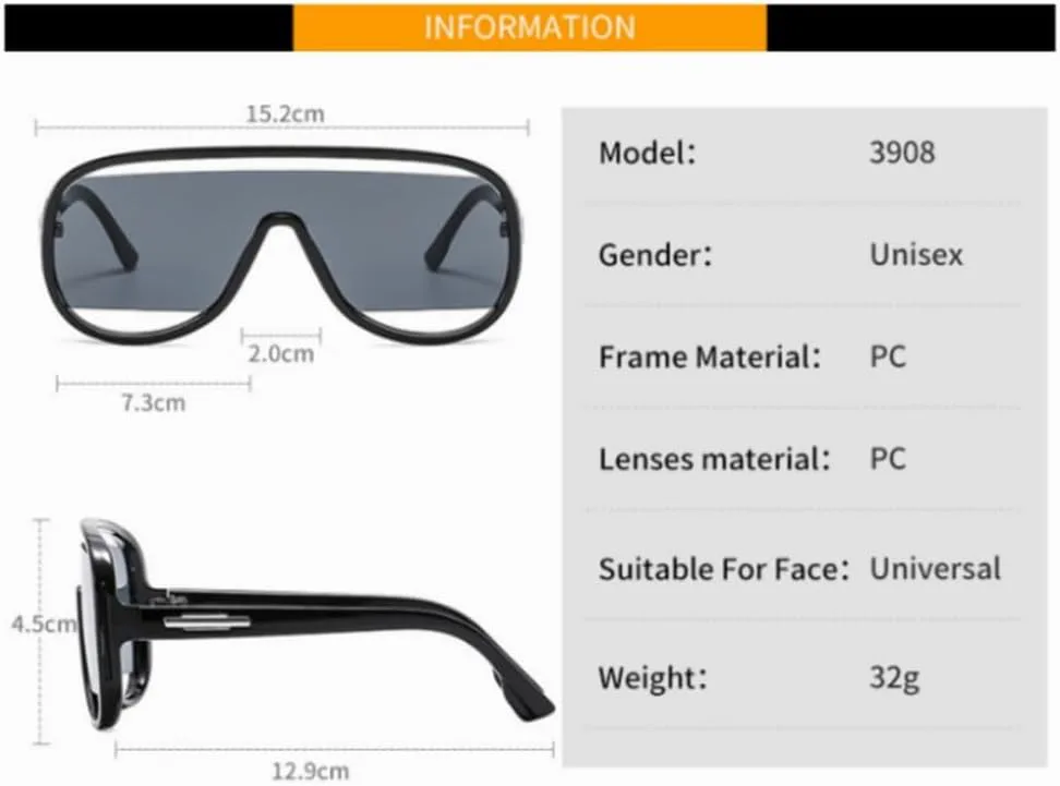 

Ретро-солнцезащитные очки-моноблок для женщин и мужчин, большие солнцезащитные очки с градиентным переходом цвета, защита от УФ-излучения UV400 VFDHN, Sliver Silver