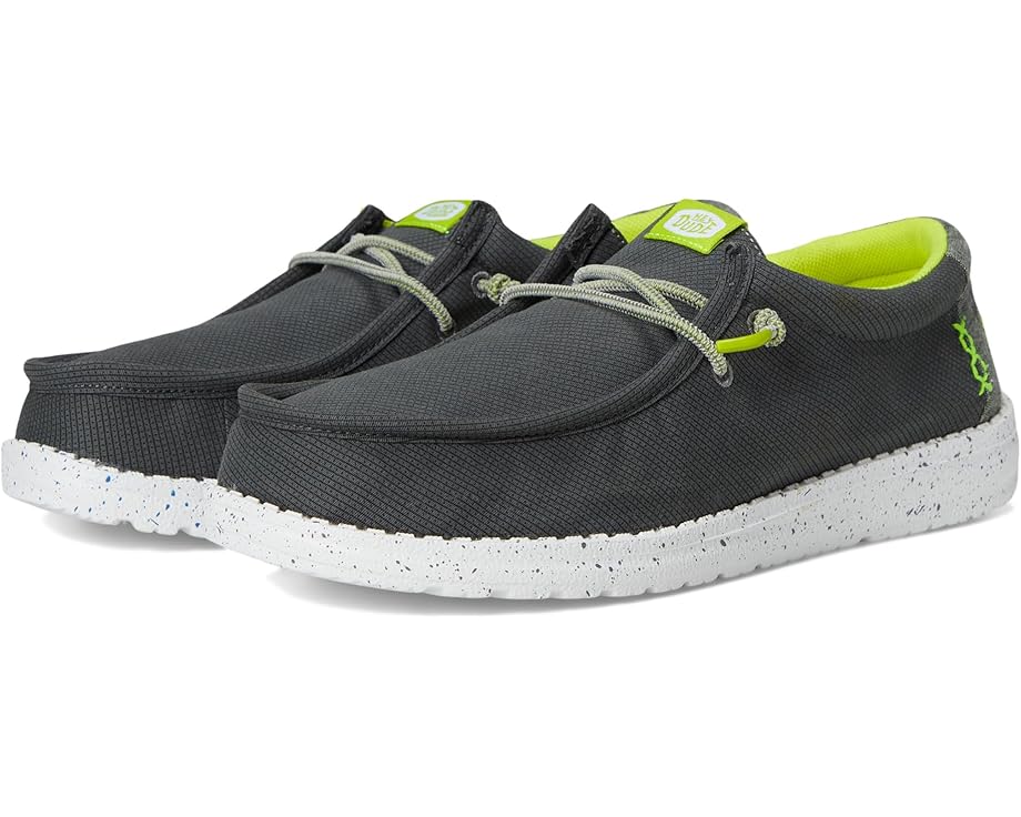 

Кроссовки Hey Dude Kids Wally Sport Grid, цвет Smoke Grey