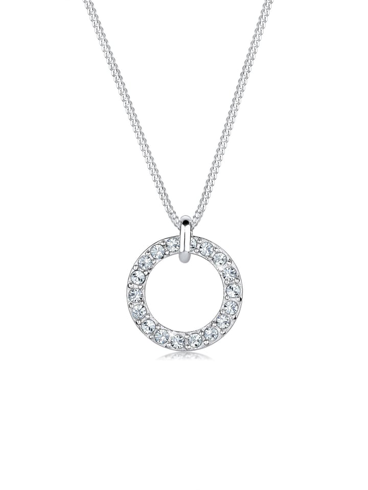 

Elli Колье из серебра 925 пробы в виде белого круга