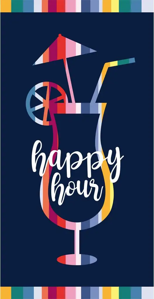 

Пляжное полотенце Egeria "HAPPY HOUR", (1 шт.), 90x180 см 90х180 см (1 шт.), цвет midnight