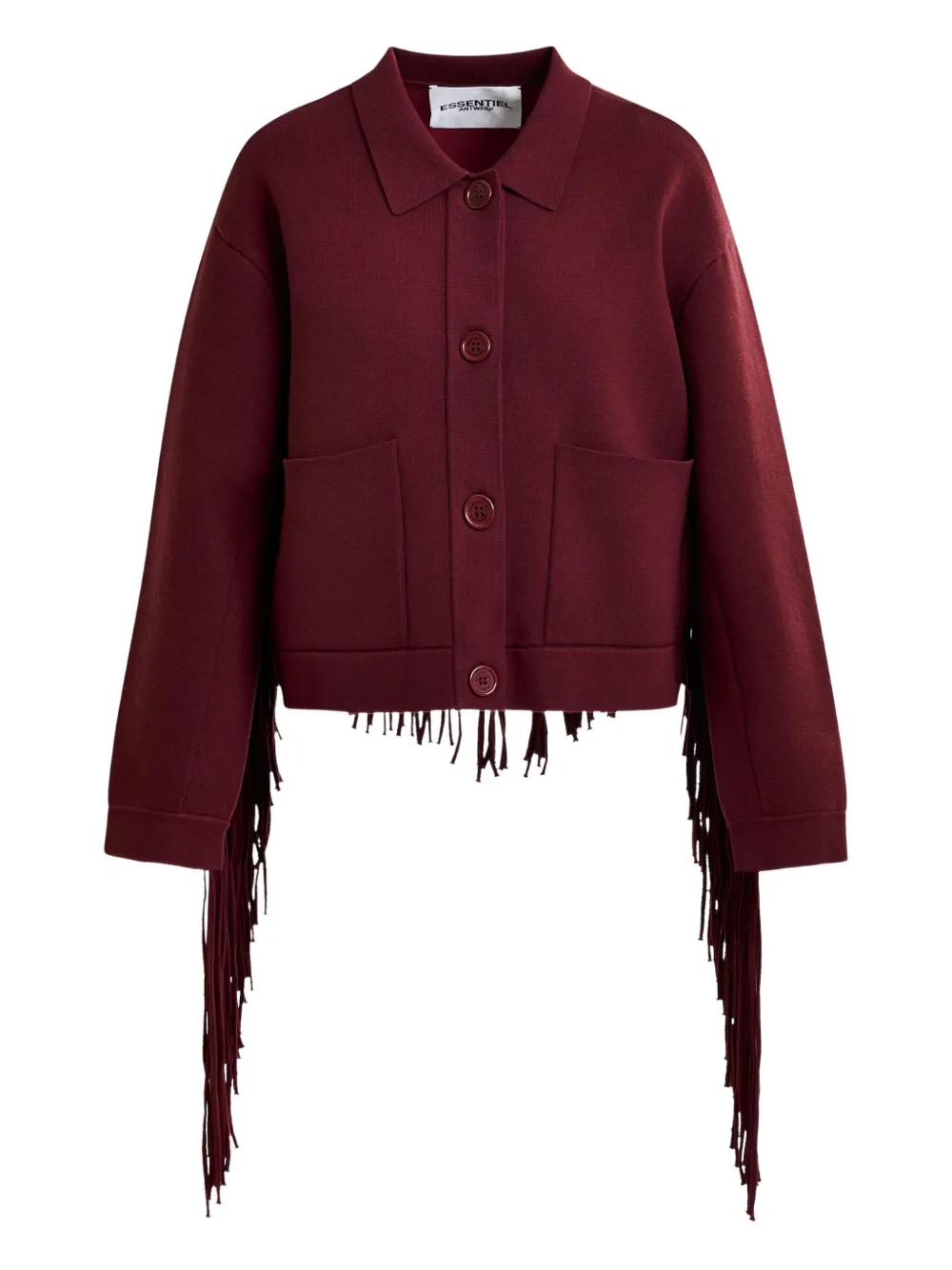 

Кардиган Istern с бахромой Essentiel Antwerp, красный