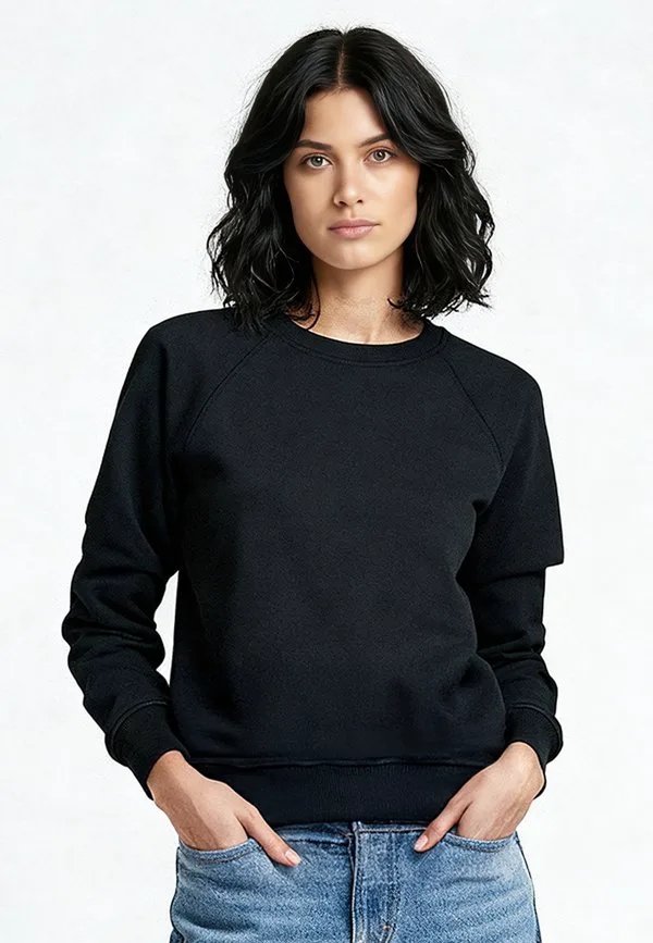 

Простая толстовка-реглан Mira Paris, Black, Черный, Простая толстовка-реглан Mira Paris, Black