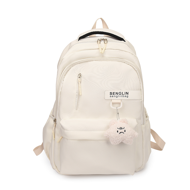 

Нейлоновый рюкзак обычный женский белый/черный/хаки/бордовый BESSIO