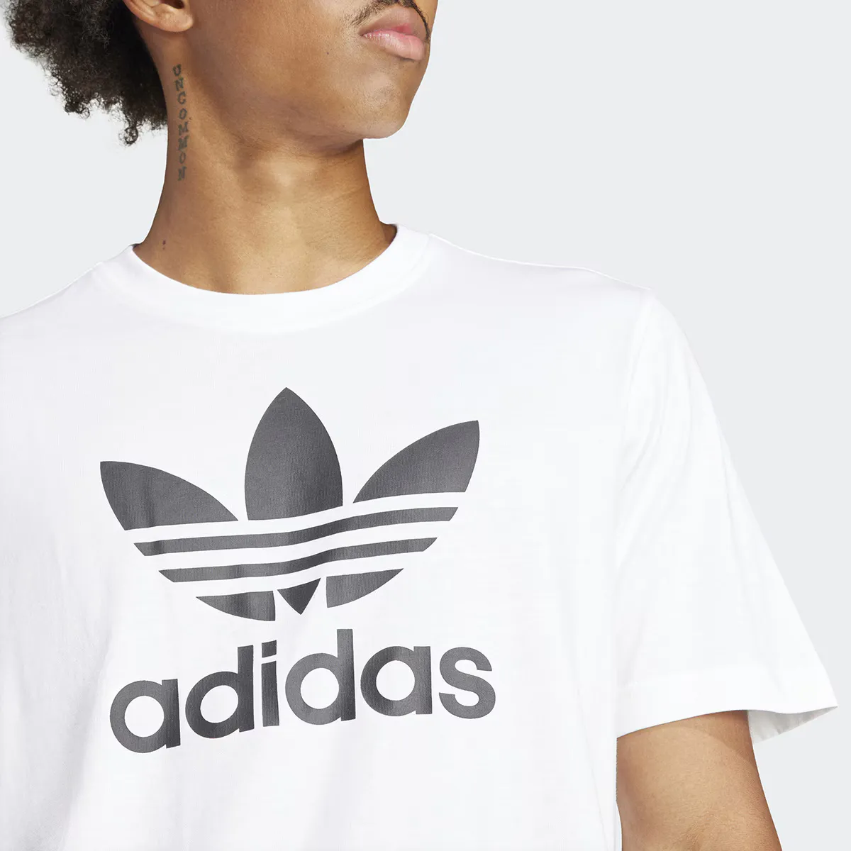 Мужская футболка Adicolor Trefoil aiddas Originals adidas, белый — фото 4