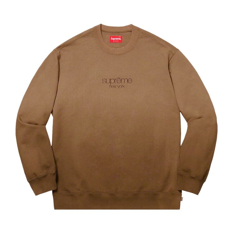 

Толстовка Supreme Dipped Crewneck Brown, коричневый