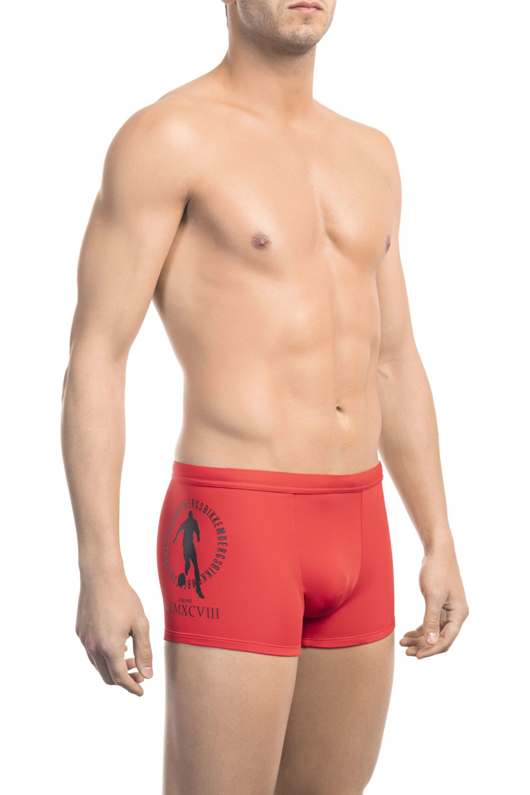 

Красные мужские плавки из полиамида Bikkembergs