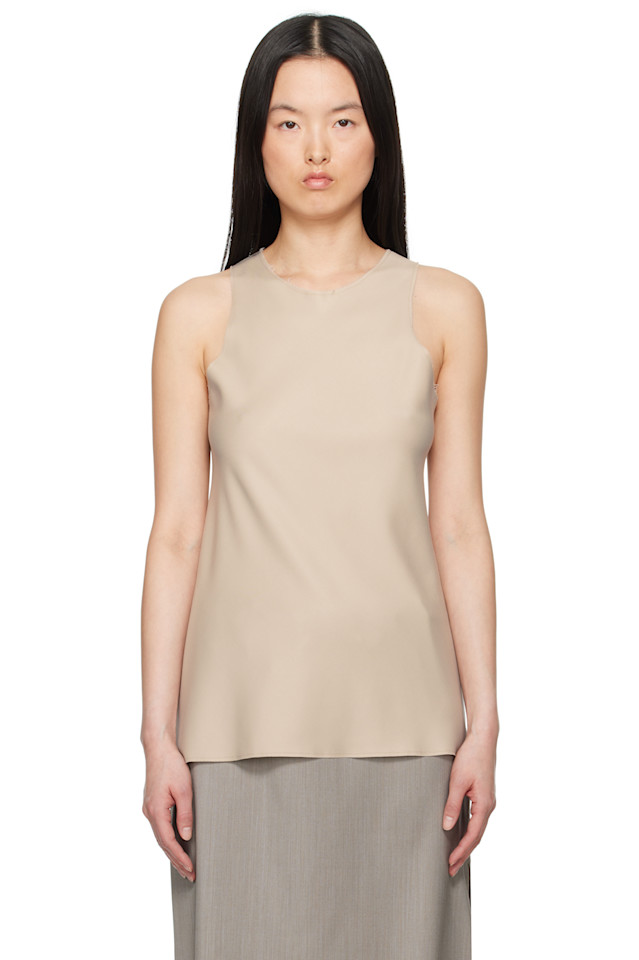 

Летний шерстяной топ №73 Gabriela Coll Garments, бежевый