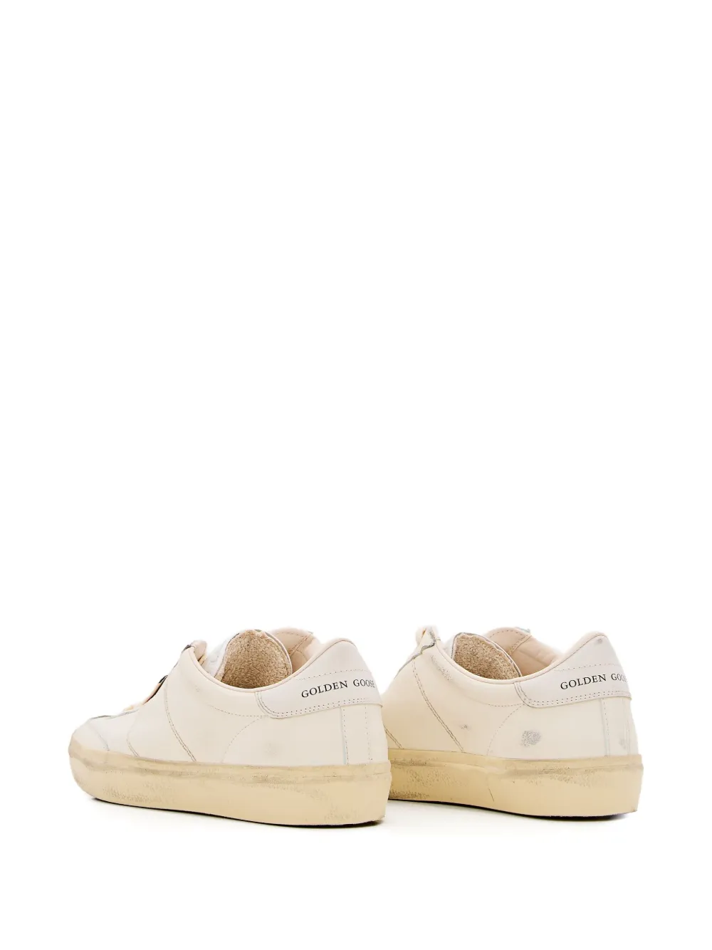 Кожаные кроссовки Soul Star на шнуровке Golden Goose, бежевый — фото 3