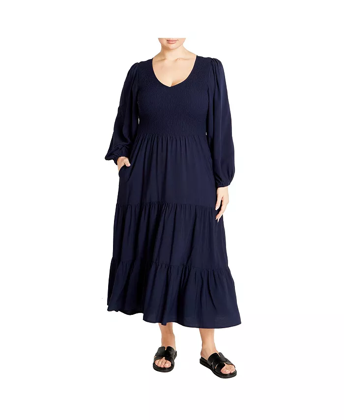 

Платье Jayden больших размеров CITY CHIC, синий