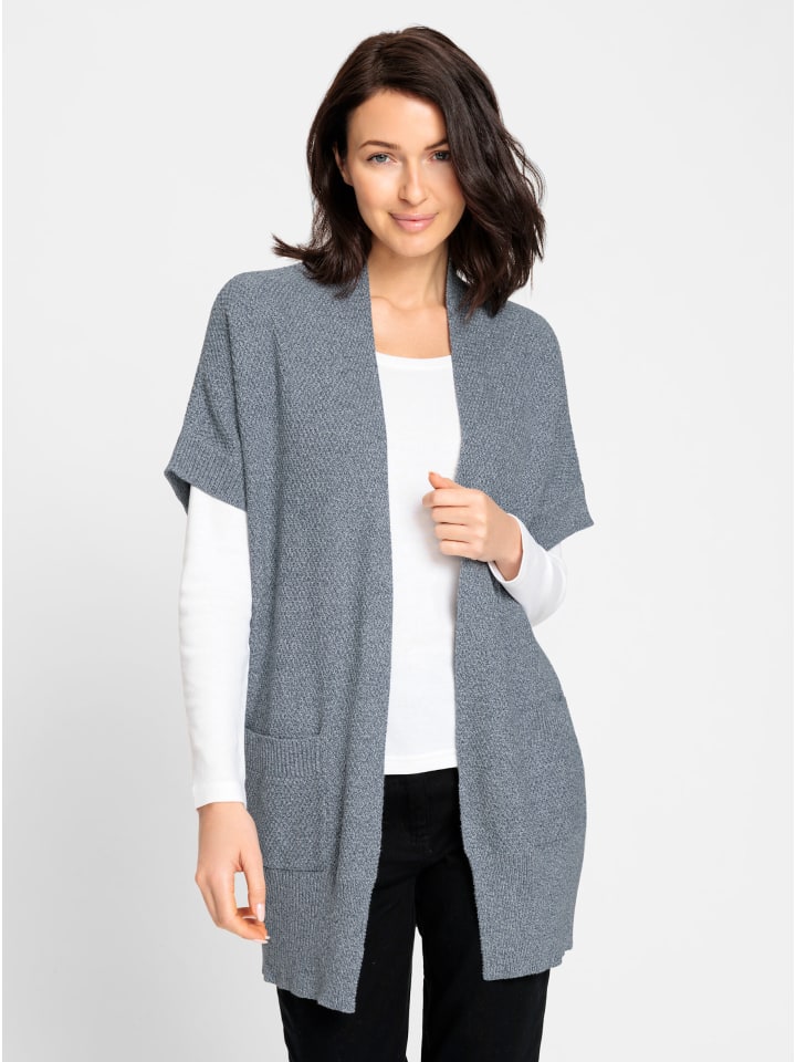 

Длинный кардиган дымчато-синего цвета в крапинку WITT WEIDEN