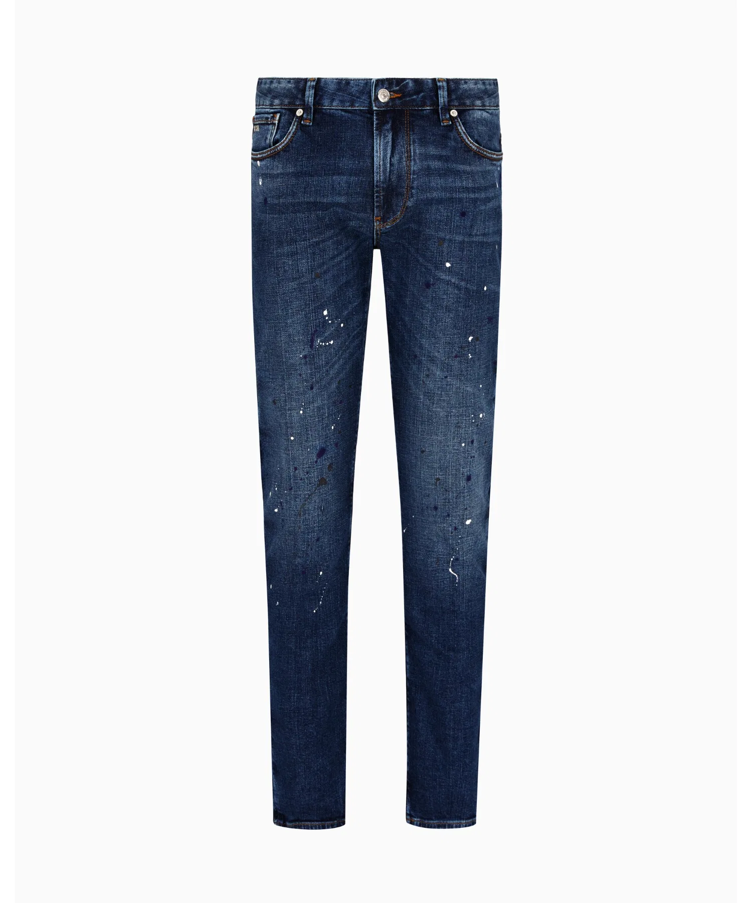 【Emporio Armani】Джинсы Slim Fit J06 Denim Paint Spot — фото 2
