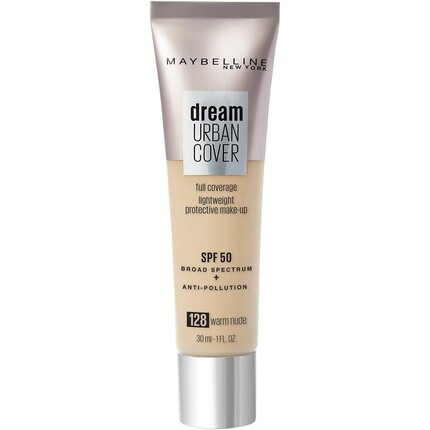 

MAYBELLINE New York Dream Urban Cover Foundation 128 Теплый телесный цвет 30 мл
