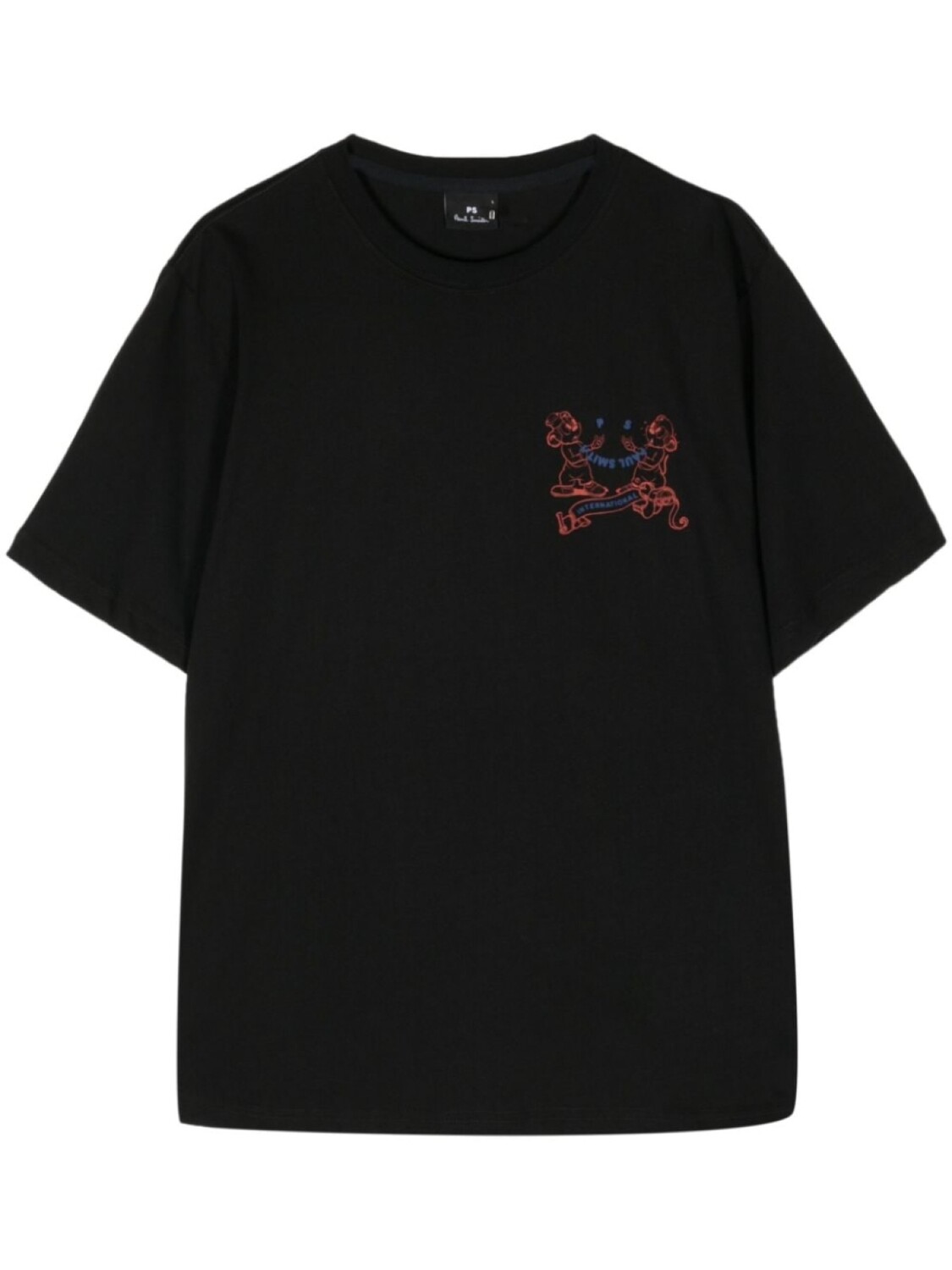 

PS Paul Smith футболка с принтом Happy International, черный