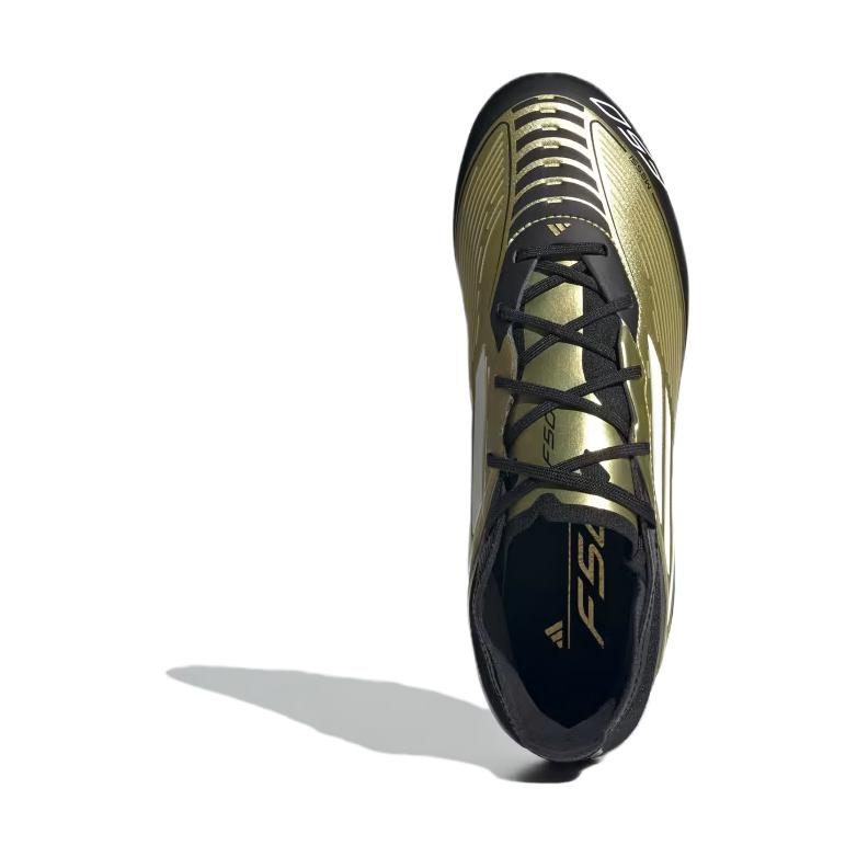Adidas Adizero F50 Messi Pro FG K 'Triunfo Dorado', Gold Metallic/Cloud White/Core Black — фото 4