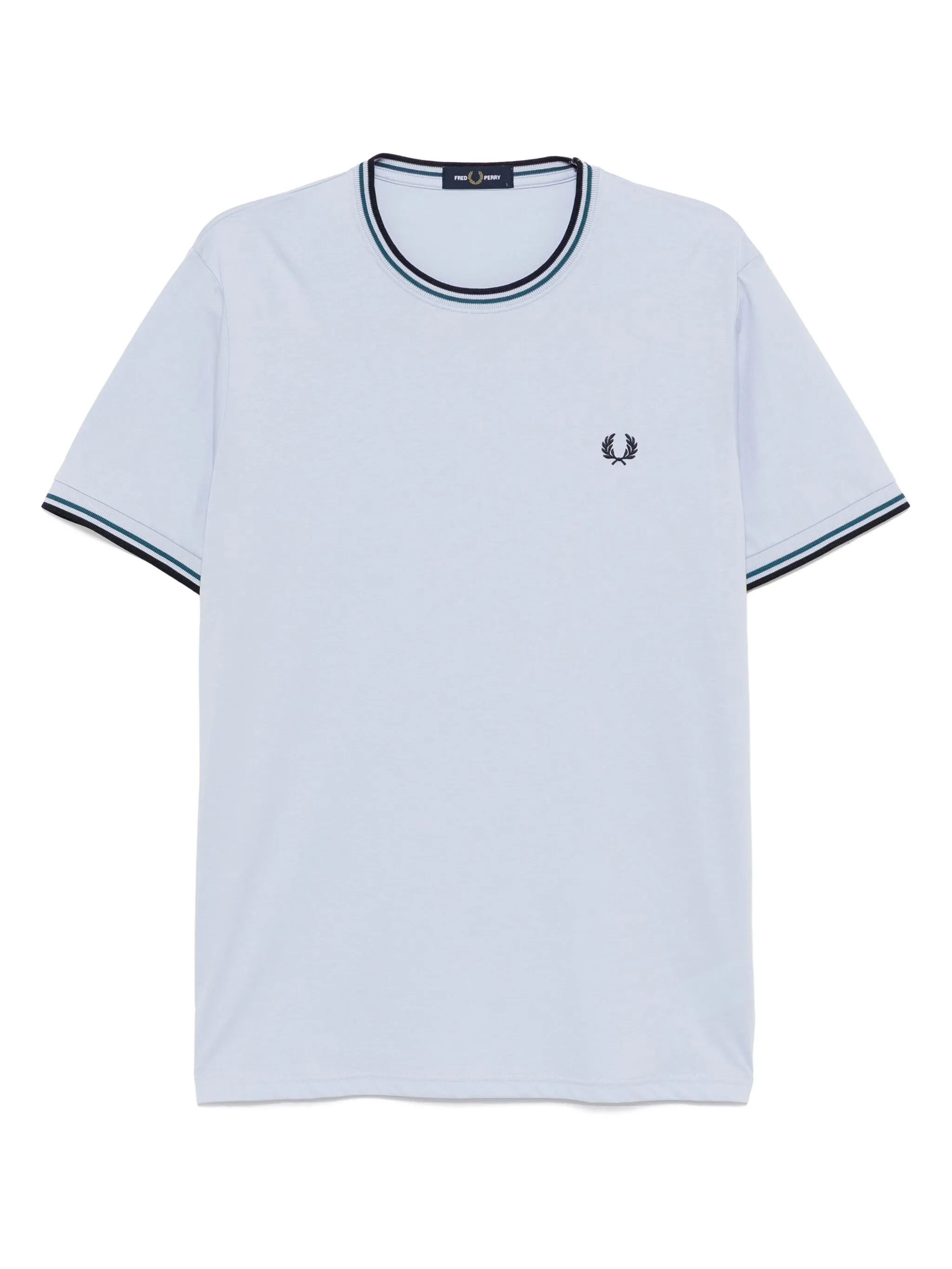 

Футболка с контрастной отделкой Fred Perry, синий
