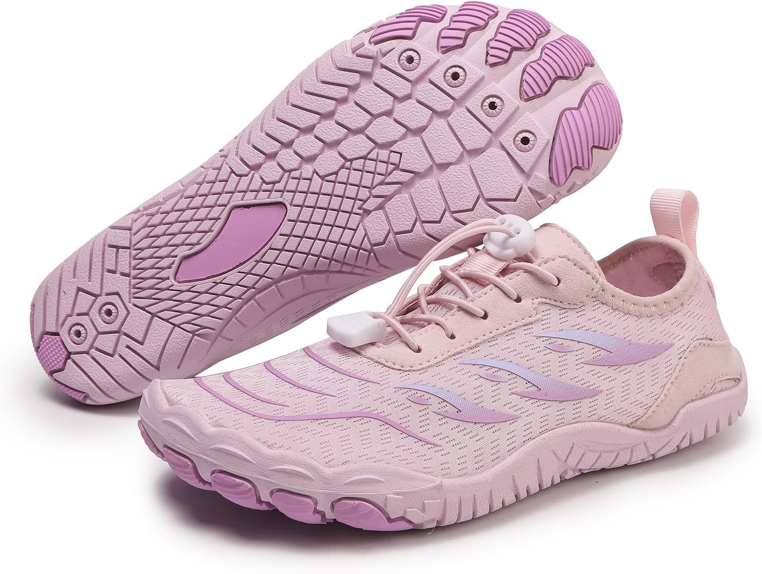 

Треккинговая обувь для женщин и мужчин, здоровая и противоскользящая, модные кроссовки для трейлраннинга, легкая обувь с широкой носочной частью и быстросохнущая, водные туфли с нулевым дропом и регулируемым ремешком Lghlmcl, фиолетовый