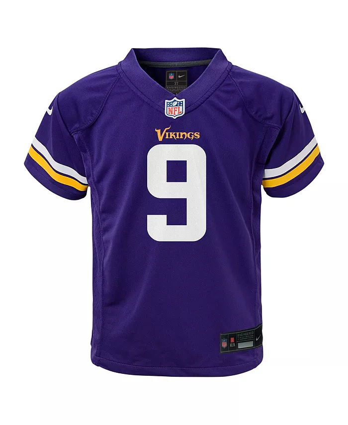 Детская футболка J.J. McCarthy Minnesota Vikings в фиолетовом цвете Nike — фото 2