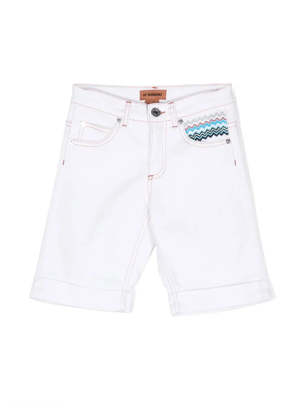 

Шорты с вышивкой Missoni Kids, белый