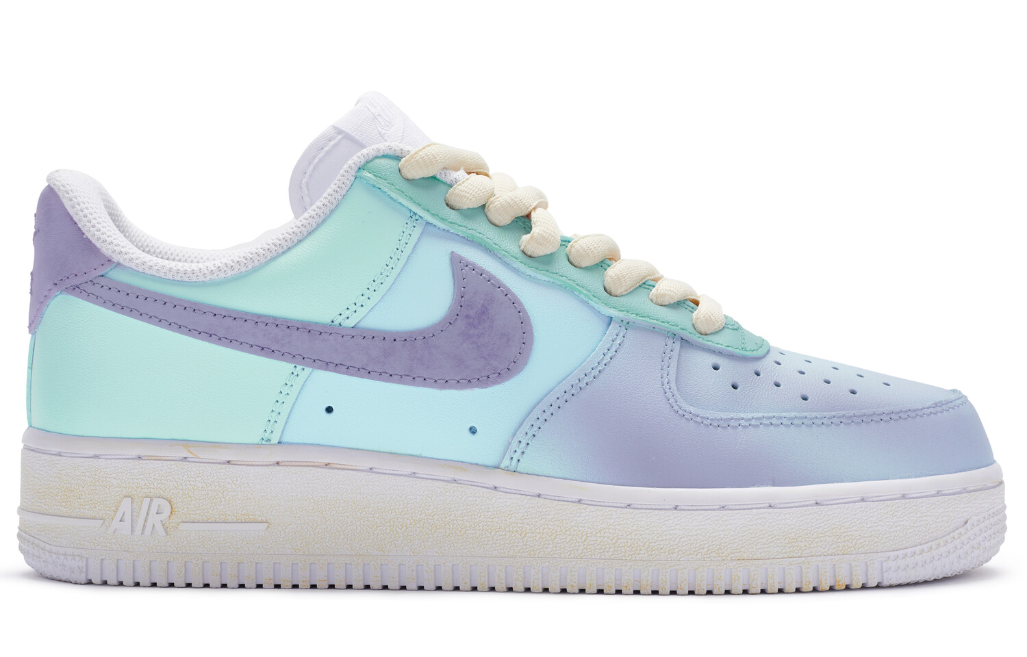 

Кроссовки Nike Air Force 1 Skateboard Shoes Men Low-Top Blue/purple/meter/red