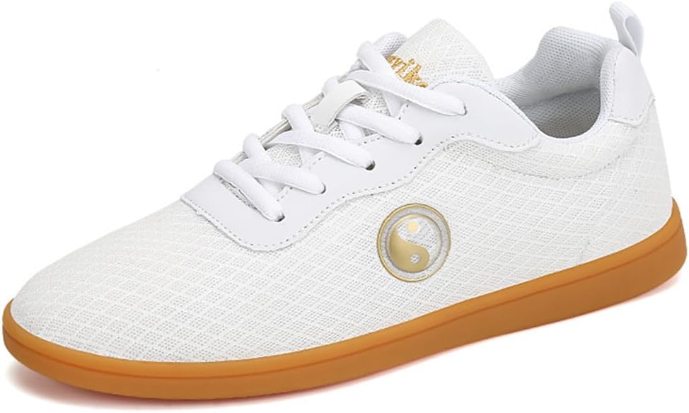 

Мужские и женские спортивные туфли для единоборств, удобные и дышащие кроссовки для прогулок, противоскользящие туфли для кунг-фу и тайцзи, низкие туфли для цигуна и Винг Чун Ukuboxbag, белый