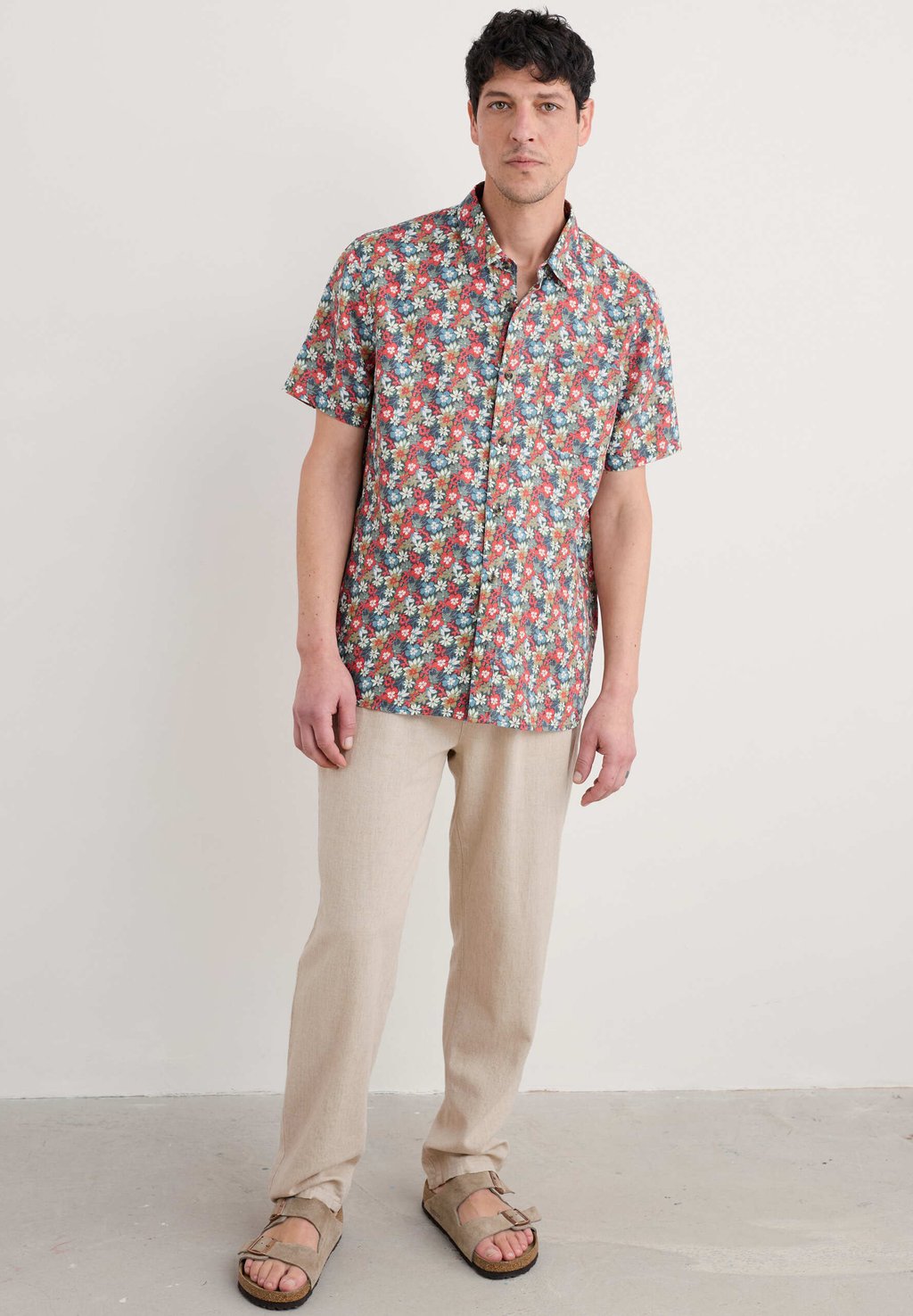 

Рубашка HERON SHORT SLEEVE Seasalt Cornwall, темно-красный