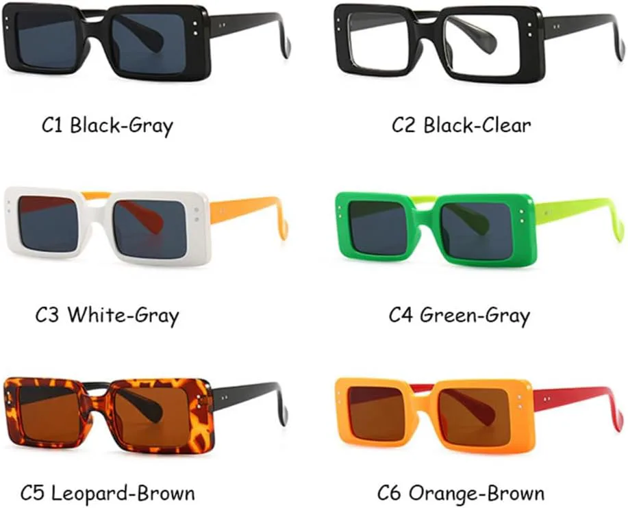 

Солнцезащитные очки Rivet для женщин в винтажном стиле с прозрачной оправой, солнцезащитные очки для мужчин и женщин с защитой от УФ-излучения UV400 generic, C3