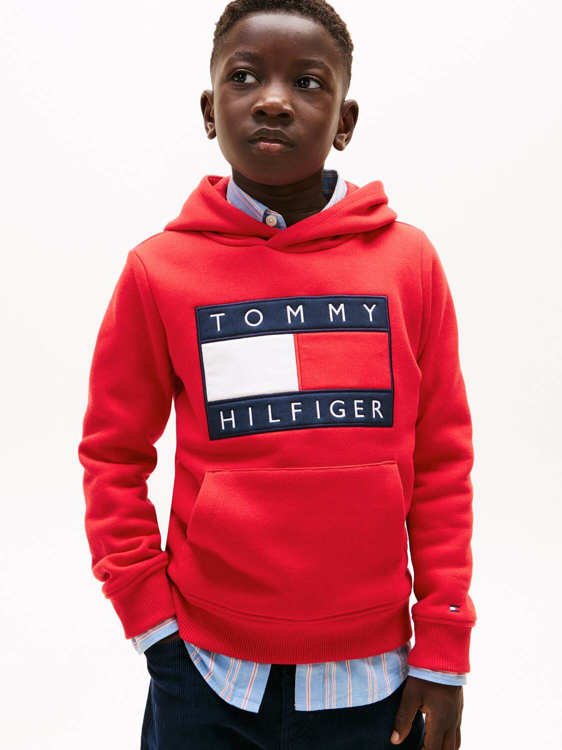 TOMMY HILFIGER Толстовка 'Heritage' в красном цвете — фото 2