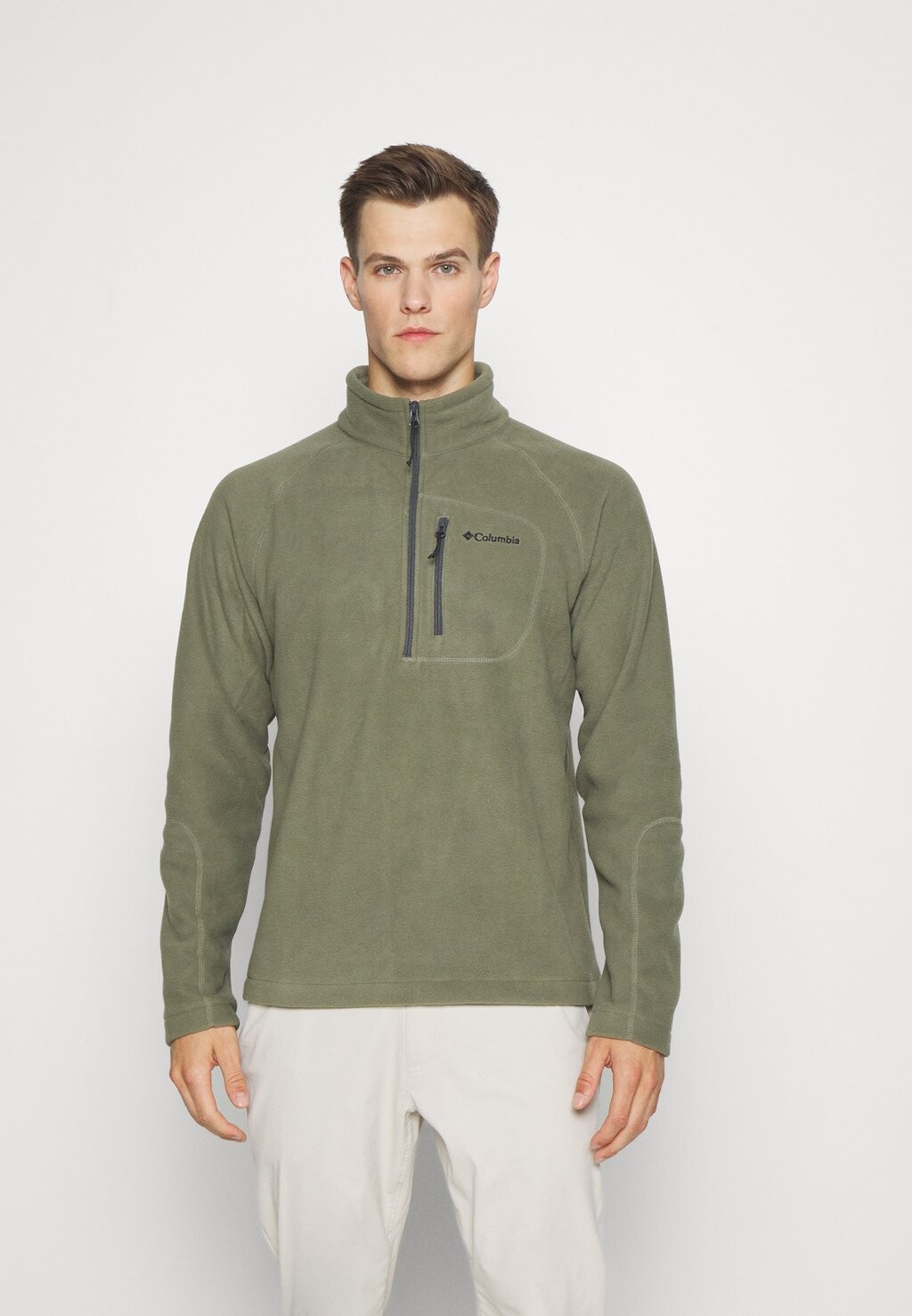 

Флисовая толстовка FAST TREK™ HALF ZIP Columbia, каменно-зеленый/акулий