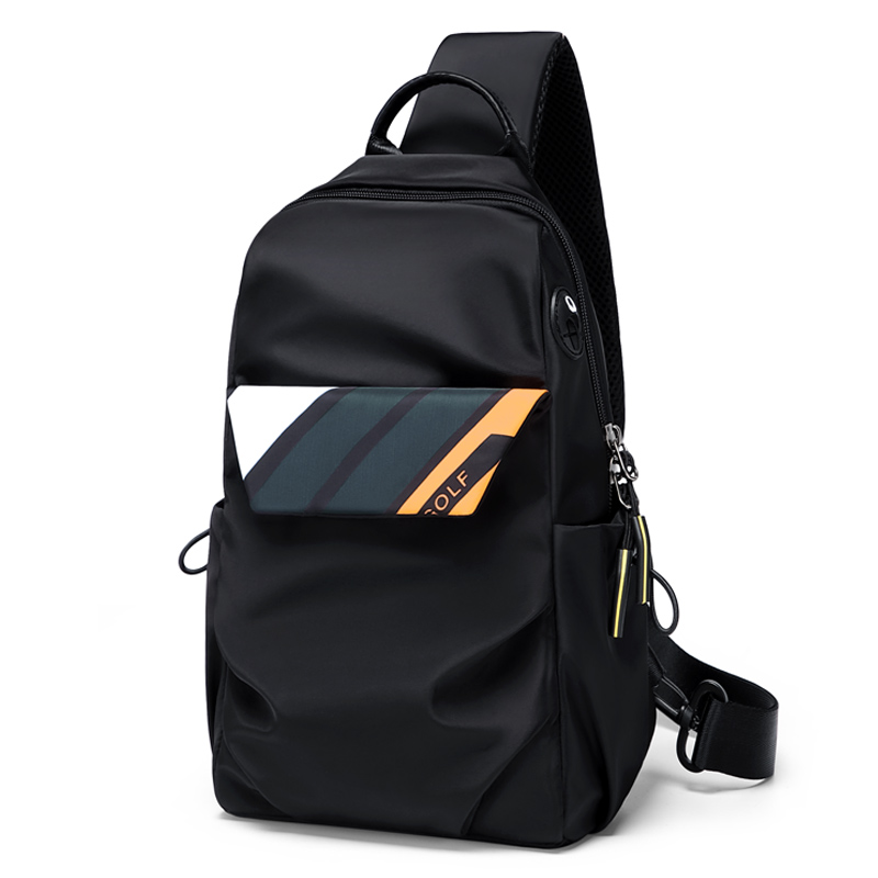 

Оксфордская наплечная сумка через плечо поясная сумка слинг-бэг мужская многоцветная GOLF, вороново-серый