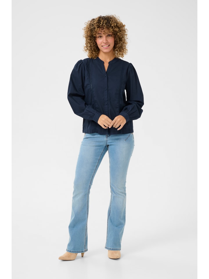

Блузка Cream, темно-синий