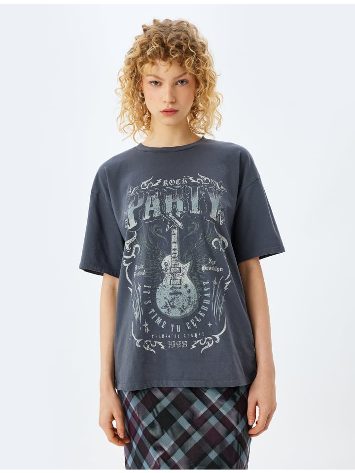 

Футболка KOTON, антрацит