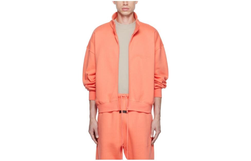 Куртка унисекс кораллово-красная Fear Of God Essentials, кораллово-красный — фото 2