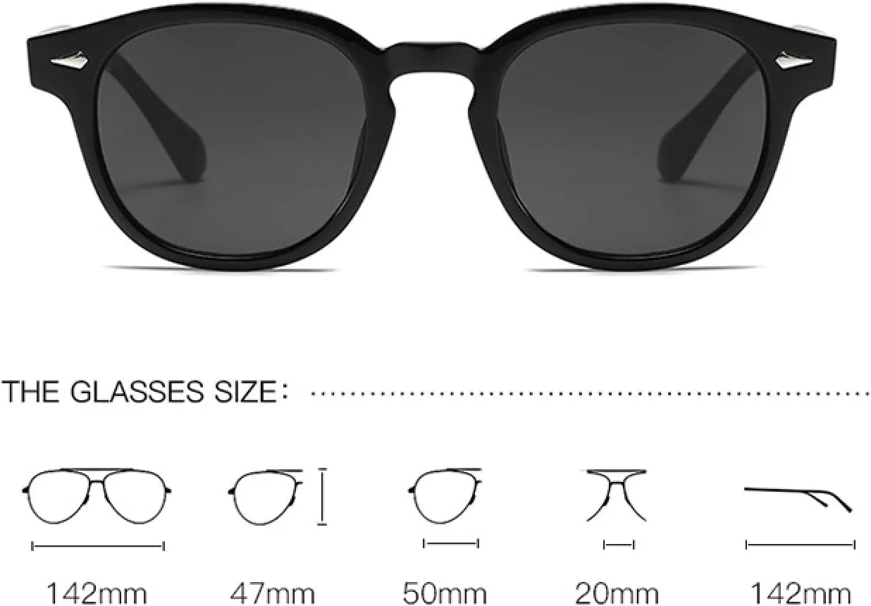 

Винтажные круглые солнцезащитные очки с заклепками для женщин и мужчин, ретро-очки для вождения, леопардовый принт, защита от УФ-излучения UV400 VFDHN, Black Purple