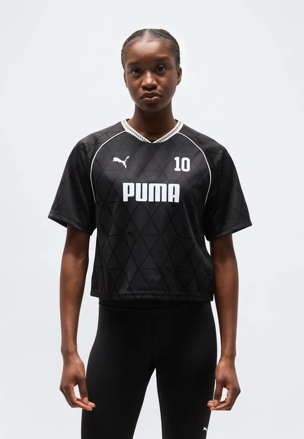 

Свободная спортивная футболка Puma, Black, Черный, Свободная спортивная футболка Puma, Black