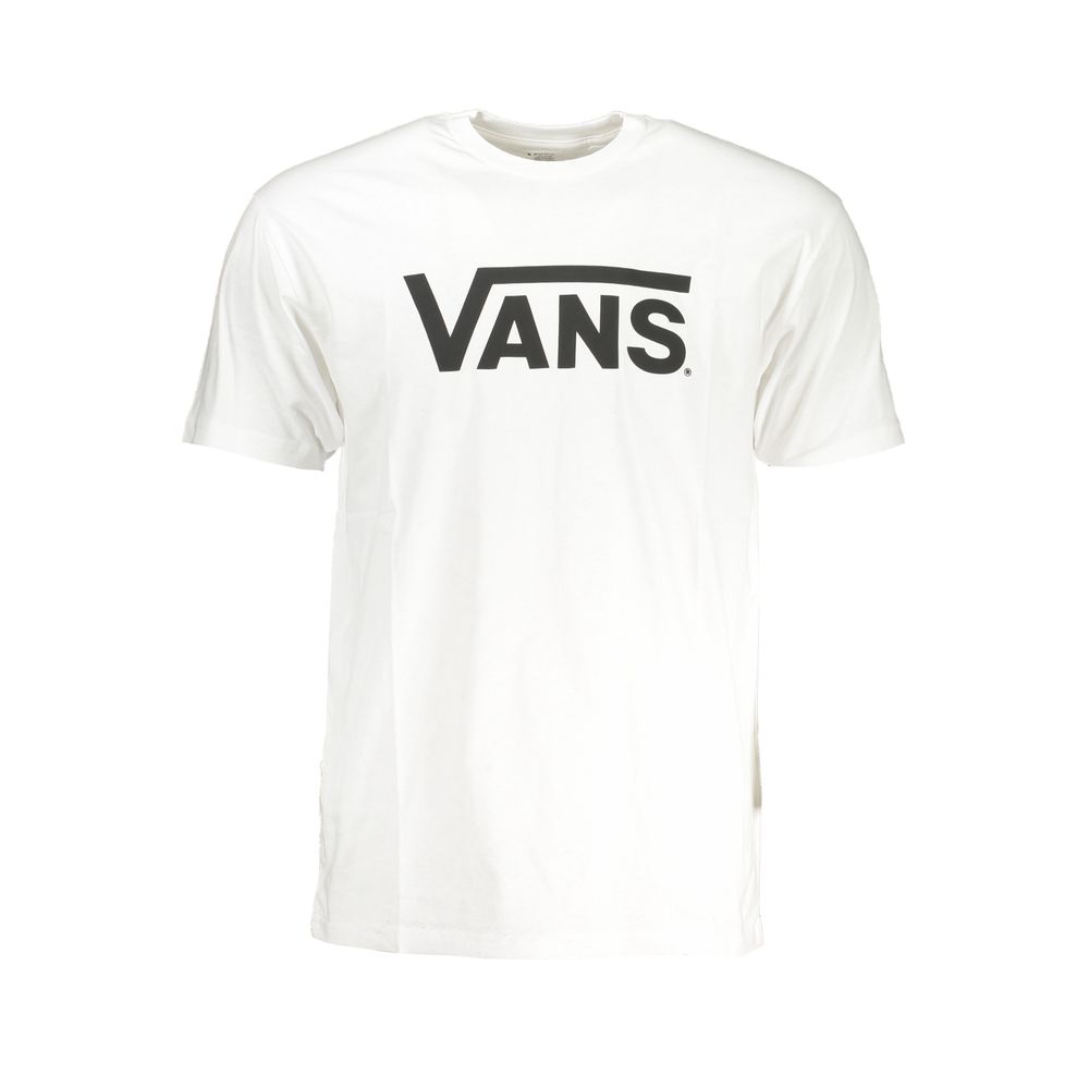 

Белая хлопковая футболка Vans