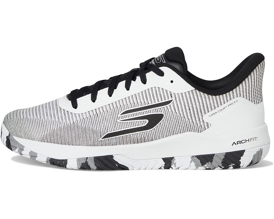 Кроссовки SKECHERS Pickleball Viper Court Pro 2.0 Sneaker, белый/черный — фото 4