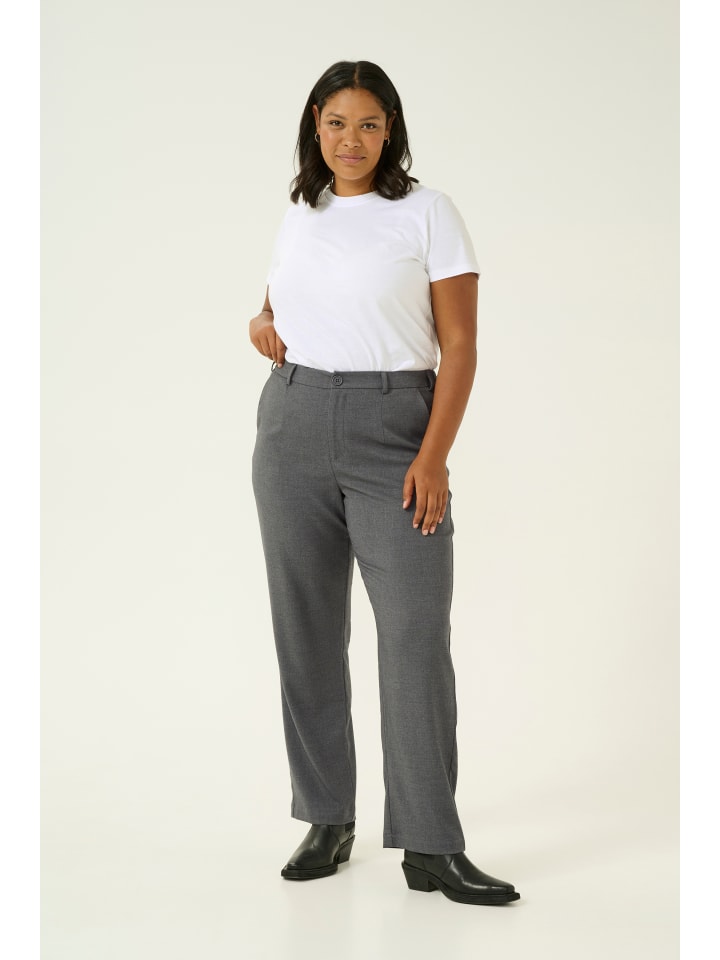 

Костюмные брюки KAFFE curve, цвет dark grey melange