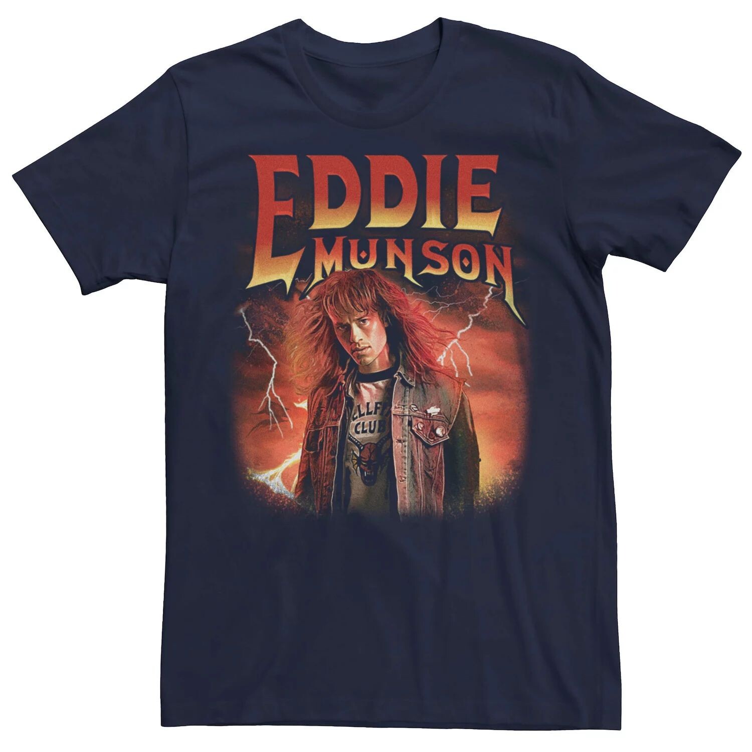 

Мужская футболка Netflix Stranger Things Eddie Munson Licensed Character