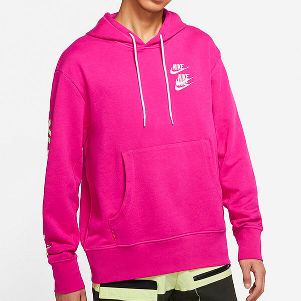 Толстовка Nike Around the world Smiling Face Sports Rose Red, красный — фото 2