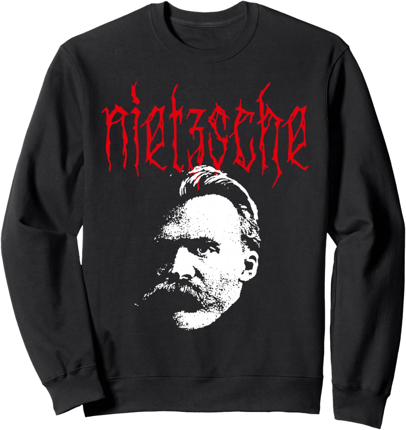 

Фредерих Нише - Толстовка с дизайном «Металлический философ» Retro Gifts For Philosophers, черный