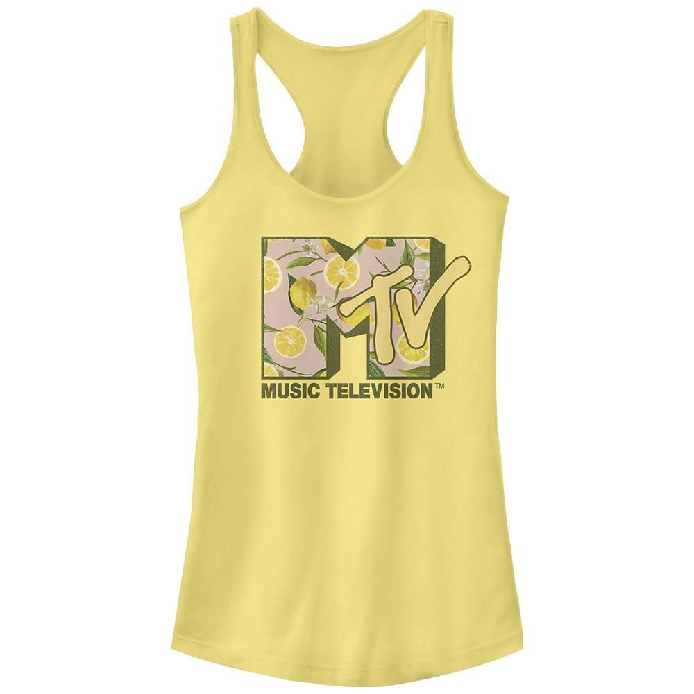 

Юниорская майка MTV Lemons с логотипом Racerback Licensed Character, цвет Banana