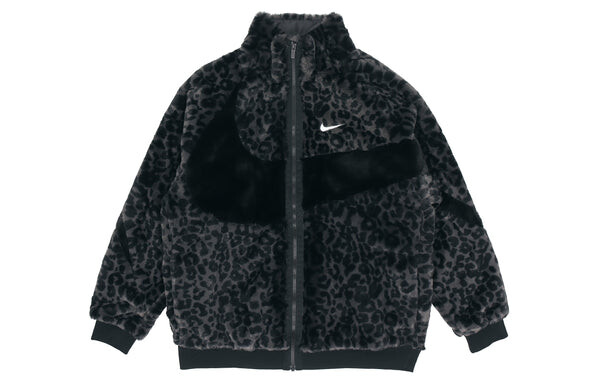 Куртка Men's Nike Sportswear Swoosh Black Large Logo Sports Jacket Autumn Black, черный — фото 3