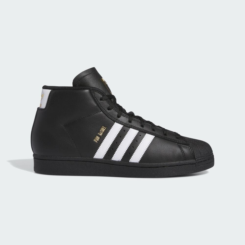 

Кроссовки Adidas PROMODEL ADV, цвет Black/White/Gold Metallic
