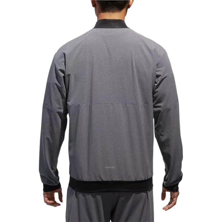 Adidas Мужская куртка базового серого меланжевого цвета, Basic Heather Gray — фото 3